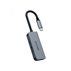 Porodo 3 in 1 Aluminum USB-C Hub