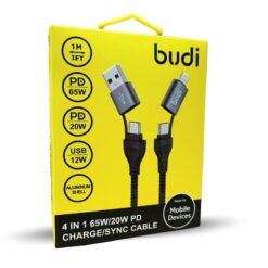 Budi 4 in 1 Cable 65W-20W