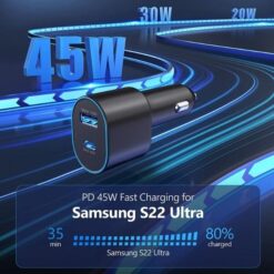 Alternative view of Samsung Super Fast Dual Car Charger (45W + 15W)