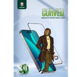 iPhone 14 Plus Green Lion 3D Curved Pro 9H Tempered Glass