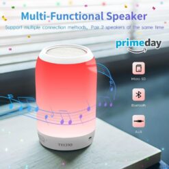 Home 362 Alternative view of Tecno Square S2 Portable Night Light Bluetooth Speakers with Microphone