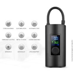 Alternative view of Blulory Portable Rechargeable Air Pump AP01