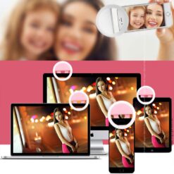 Alternative view of Selfie Led Light Ring Flash Clip Usb Rechargeable