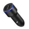 Samsung Dual Fast Charge Car Charger Dual USB Port 15W Black
