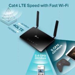 Alternative view of Tp-Link AC750 Wireless Dual Band 4G LTE Router MR200