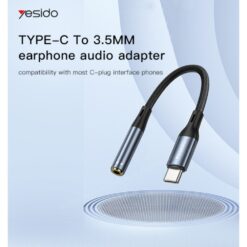 Alternative view of Yesido USB-C to 3.55mm Jack YAU38