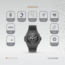 Levelo Oak Automatique Hybrid Smartwatch with Extra Strap 13 Levelo Oak Automatique Hybrid Smartwatch with Extra Strap - Image 3