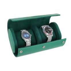 Alternative view of Green Lion Duo Watch Roll Case - Rolex Green