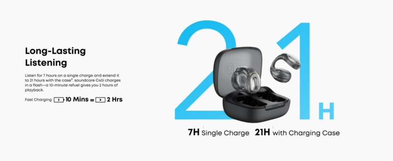 Soundcore C40i | Flexible and Comfortable Clip-On Earbuds 11 Soundcore C40i Clip-On Earbuds