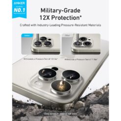 Alternative view of Anker Camera Lens Protector for iPhone 16 Pro and 16 Pro Max