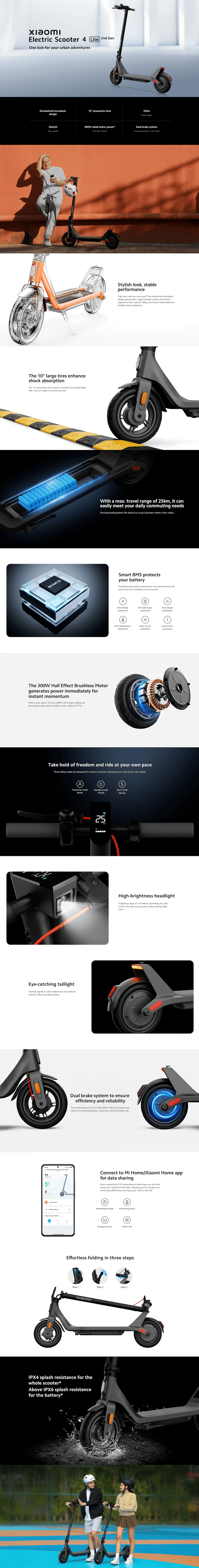 Xiaomi Electric Scooter 4 Lite 2nd Gen 22 copy 2 1