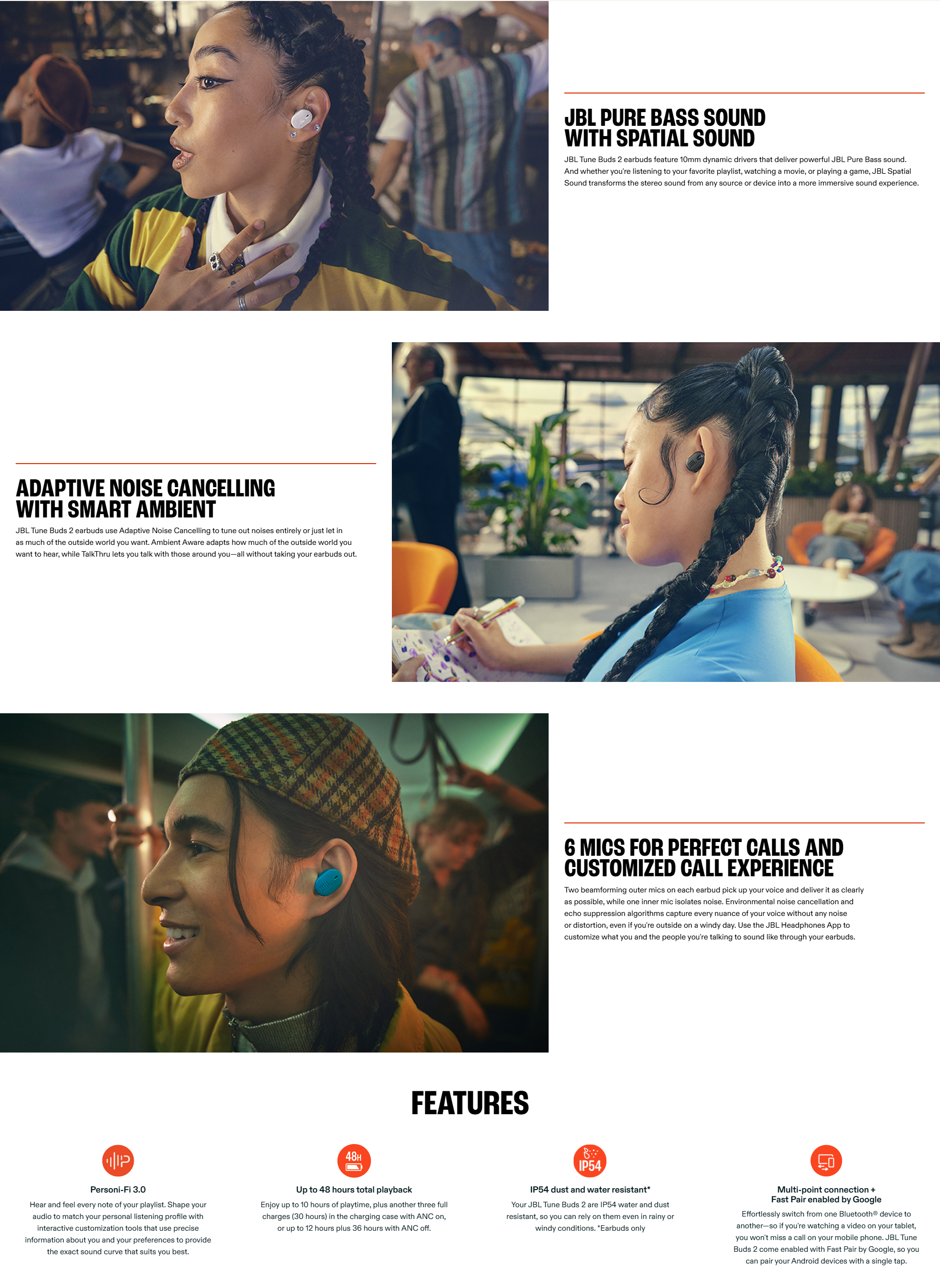 JBL Tune Buds 2 True Wireless Noise Cancelling Earbuds