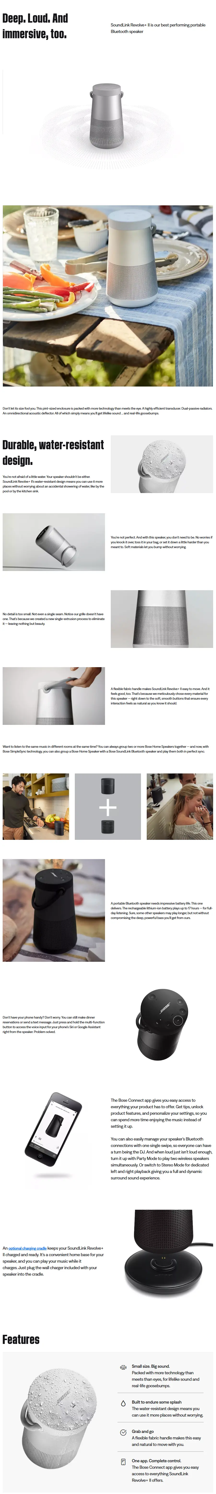 SoundLink Revolve II Bluetooth Speaker Bose 1