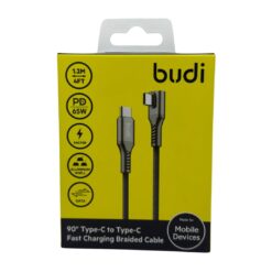 Budi 90 Type-C to Type-C 65W Charging Braided Cable - Image 2