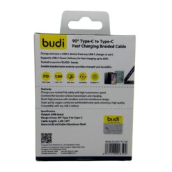 Budi 90 Type-C to Type-C 65W Charging Braided Cable - Image 3