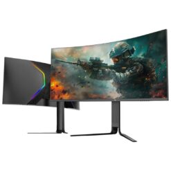 Porodo Gaming Ultra Wide QHD 200Hz Gaming Monitor with Ergonomic 3 Axis Stand