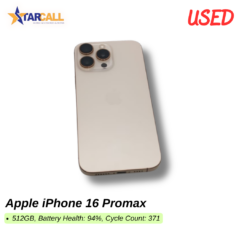 Used Apple iPhone 16 Promax