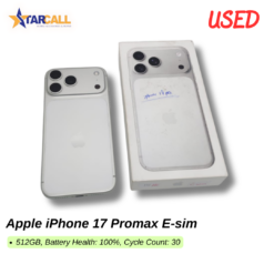 Used Apple iPhone 17 Promax E-sim
