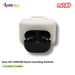 Used Sony WF-1000XM5 Noise Canceling Earbuds