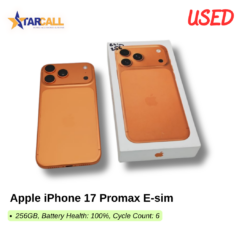 Used Apple iPhone 17 Promax E-sim