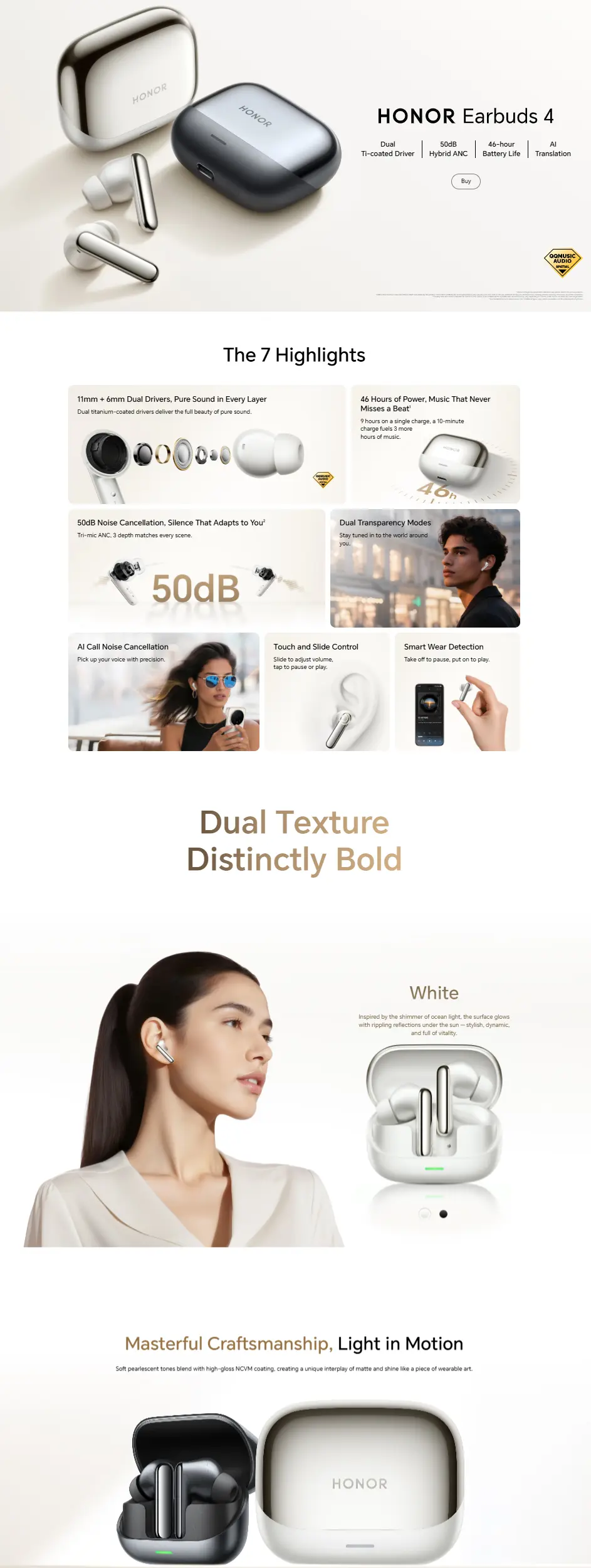 Honor Earbuds 4 26 Honor Earbuds 4 - Dual Driver Design