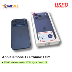 Used Apple iPhone 17 Promax 1sim