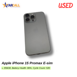 Used Apple iPhone 15 Promax E-sim