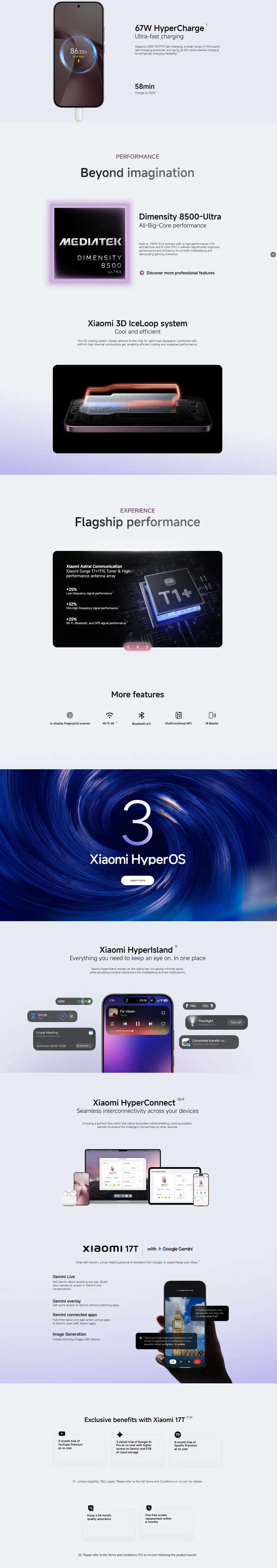 Xiaomi 17T all specs and features