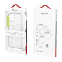 Alternative view of Yesido PC03 Magnetic Clear Case for iPhone 15