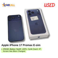 Used Apple iPhone 17 Promax E-sim