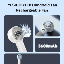 YESIDO YF18 Handheld Rechargeable Fan - Image 6