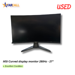 Used MSI Curved display monitor 280Hz - 27"