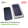 Used Apple iPhone 17 Promax E-sim 1 Garmin fenix 7X Pro 9 1