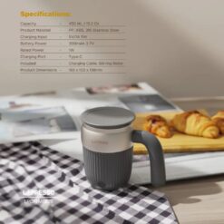 Alternative view of Lepresso Stirmate Auto Magnetic Stirring Mug 450mL