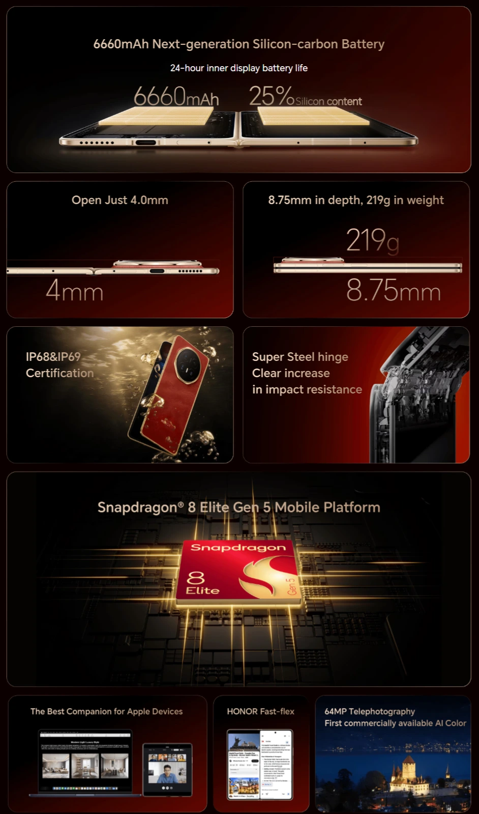Honor Magic V6 Foldable