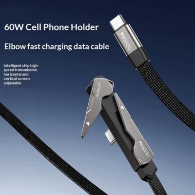 Yesido CA207 USB-C to USB-C 60W Cable with Stand