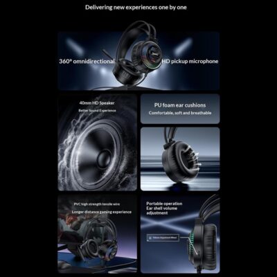 Yesido EK06 Wired RGB Gaming Headset
