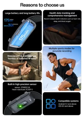 YESIDO IO45 Smart Bracelet Band
