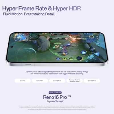 Oppo Reno 16 Pro 5G Lebanon - Hyper Frame Rate Hyper HDR