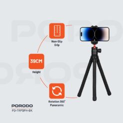 Porodo Flexible Tripod Stand 23 Porodo Flexible Tripod Stand - Image 11