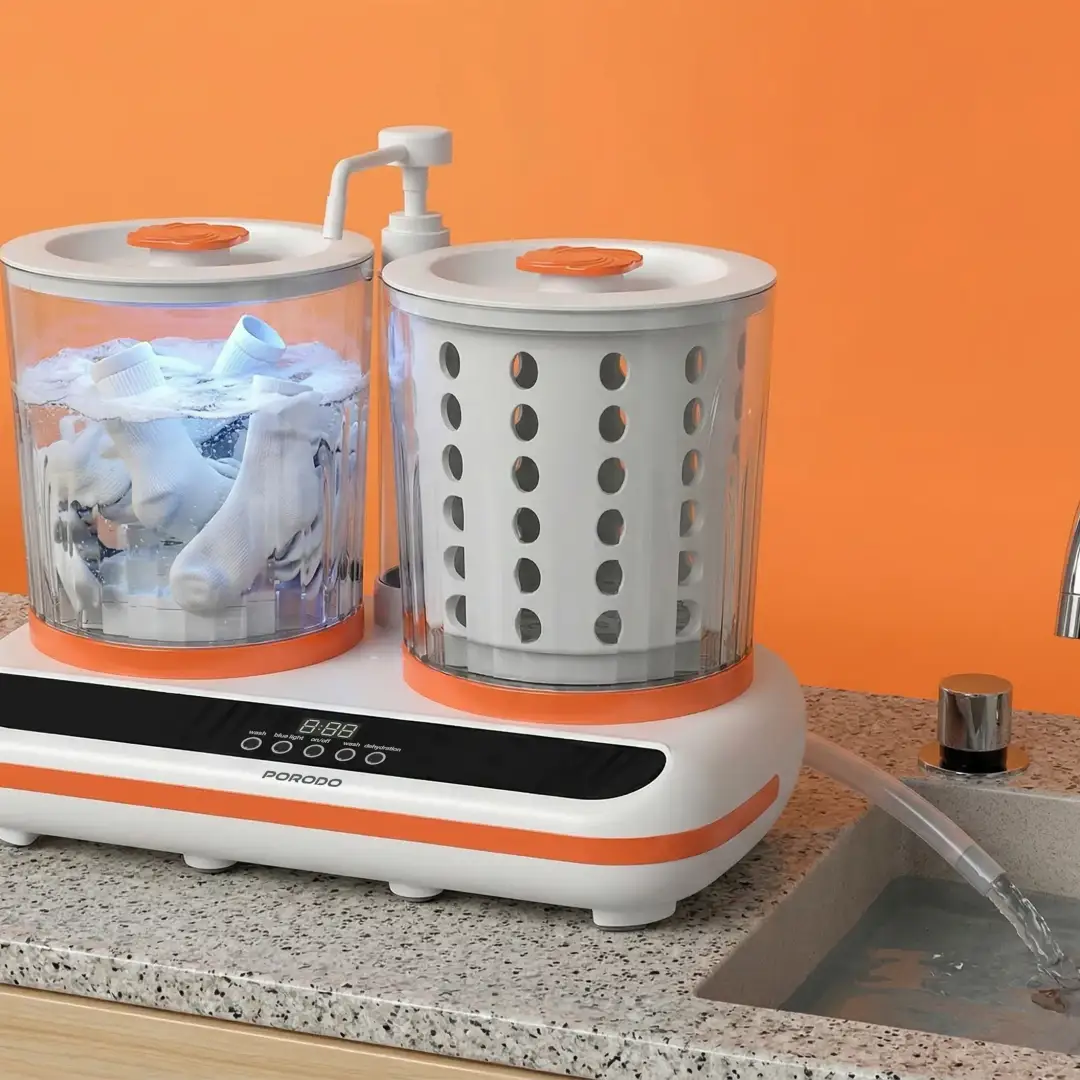 Porodo Lifestyle Launder Twin 2L Portable Mini Washing Machine 10 Porodo Launder Twin Mini Washing Machine Lebanon - Features