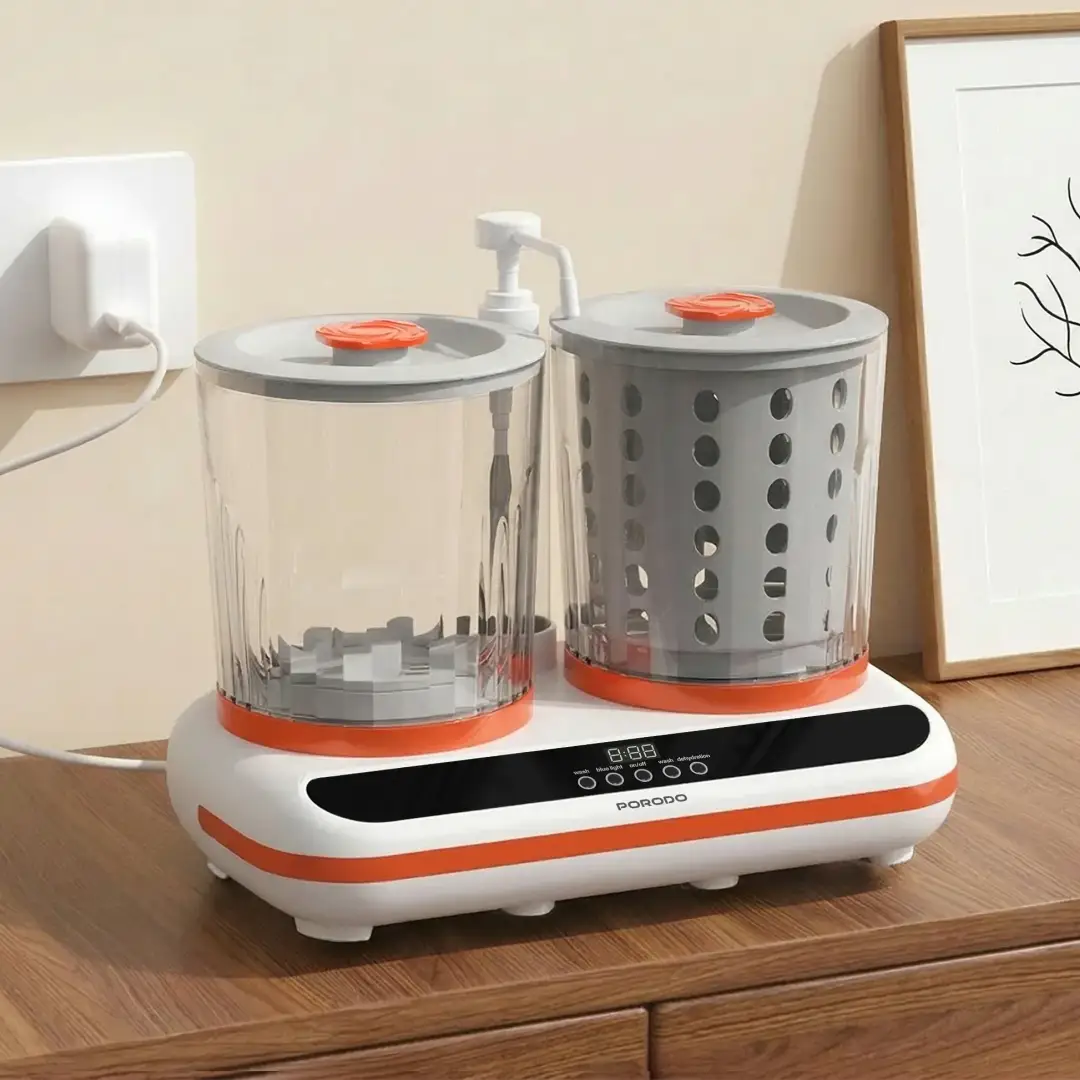 Porodo Lifestyle Launder Twin 2L Portable Mini Washing Machine 11 Porodo Launder Twin Mini Washing Machine Lebanon - Complete Setup
