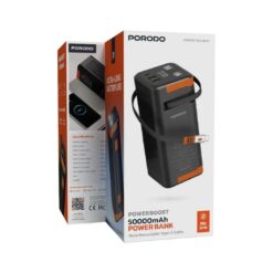 Porodo PowerBoost 50000mAh Power Bank with Retractable Type-C Cable - Image 3