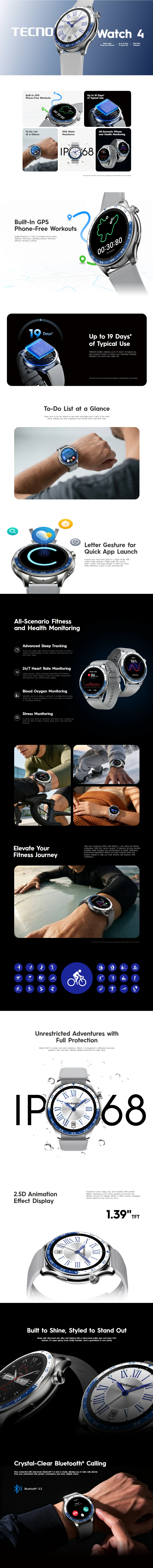 Tecno Watch 4 Smartwatch 8 Tecno Watch 4 Smartwatch