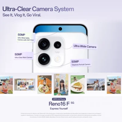 Oppo Reno 16F 5G Lebanon - Ultra Clear Camera System