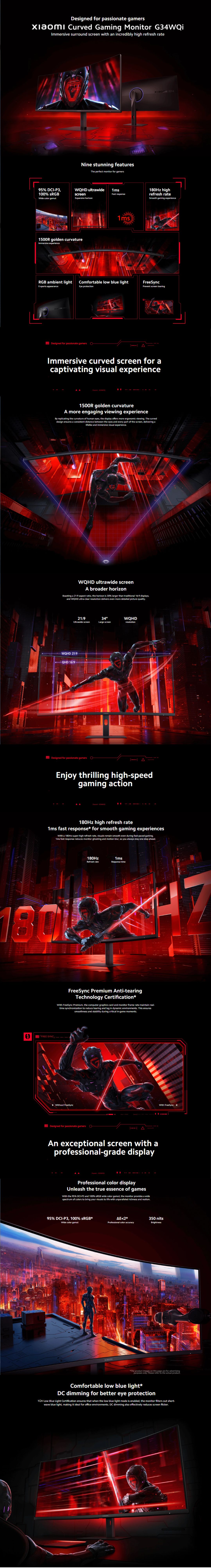 Xiaomi Curved Gaming Monitor G34WQi