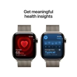 Apple Watch Series 11 GPS + Cellular  42mm Natural Titanium Case with Natural Milanese Loop - Image 8