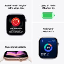 Apple Watch Series 11 GPS + Cellular  42mm Natural Titanium Case with Natural Milanese Loop - Image 6