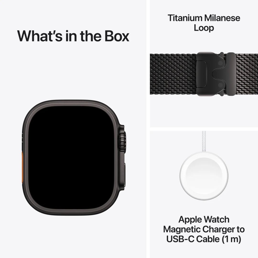 Pre Order Apple Watch Ultra 4 GPS + Cellular 49mm Milanese Loop - L 4 Apple Watch Ultra 4