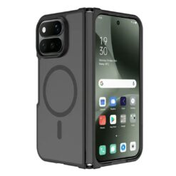 Frosted Black Magnetic Clear Case for Google Pixel 11  Pro Fold